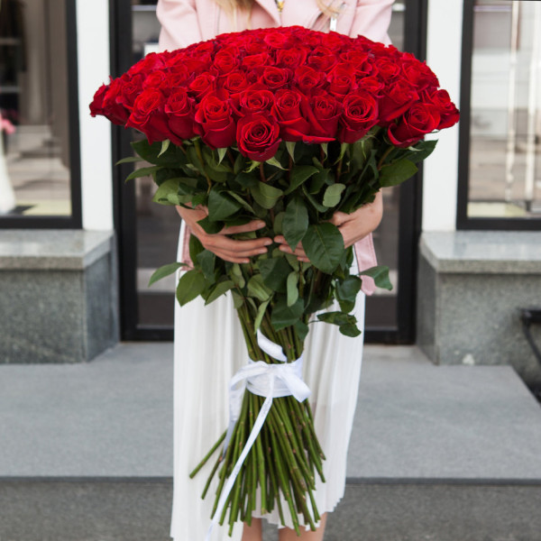 Bouquet of 51 roses 1 meter