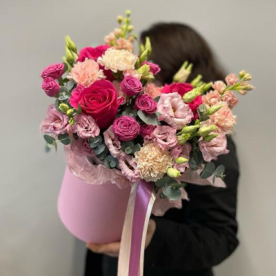 Bright composition with flowers