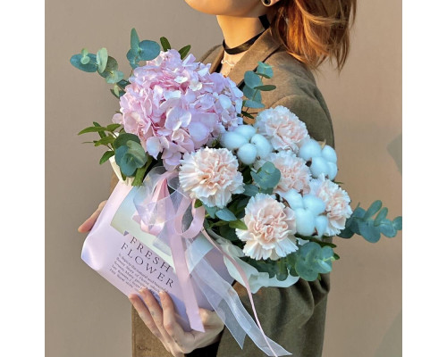 сумочка с гортензией