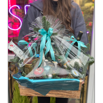 New Year's basket Christmas Atmosphere