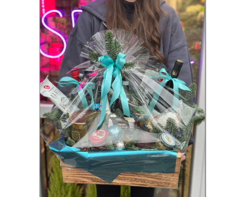 New Year's basket Christmas Atmosphere