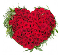  51 heart-shaped roses 