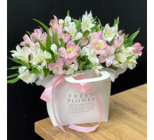 Alstroemeria in a purse