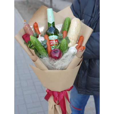 bouquet with beer
